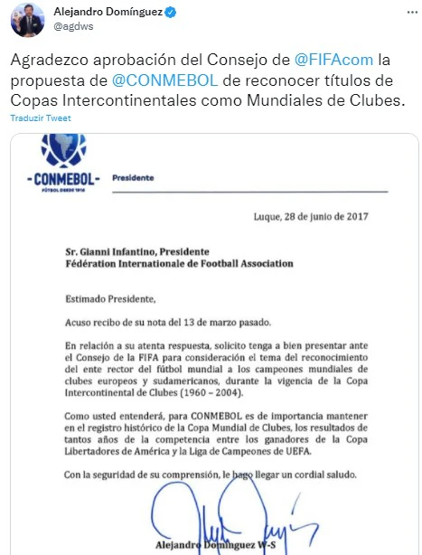 Copa Toyota não é Mundial