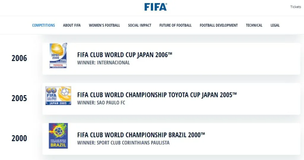 Copa Toyota não é Mundial
