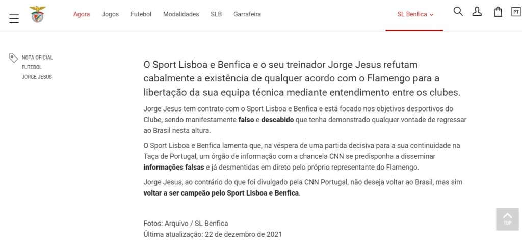 Jorge Jesus Benfica