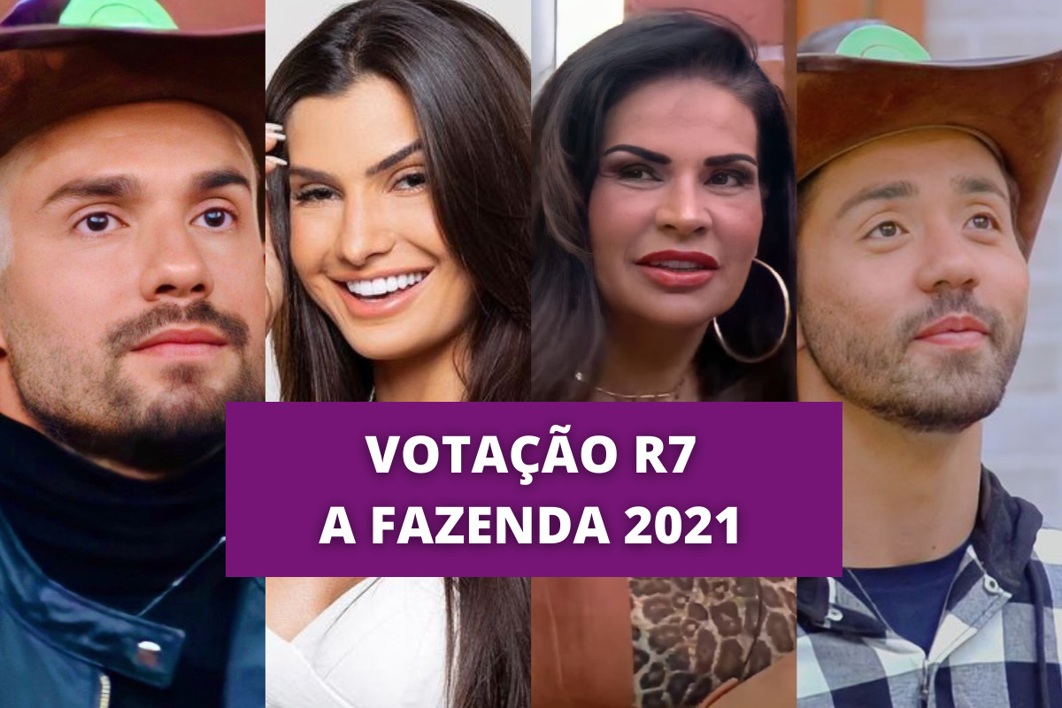 Votação R7 A Fazenda votar para premiar Rico, Sol, Marina ou Bil