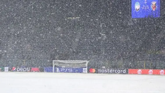 Jogo da Atalanta x Villarreal é adiado por causa da neve