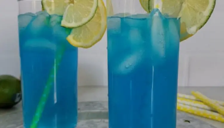Suco azul da novela