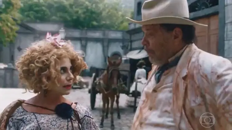 Lota perde tudo após morte de Batista em Nos Tempos do Imperador