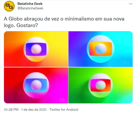 nova logo da globo