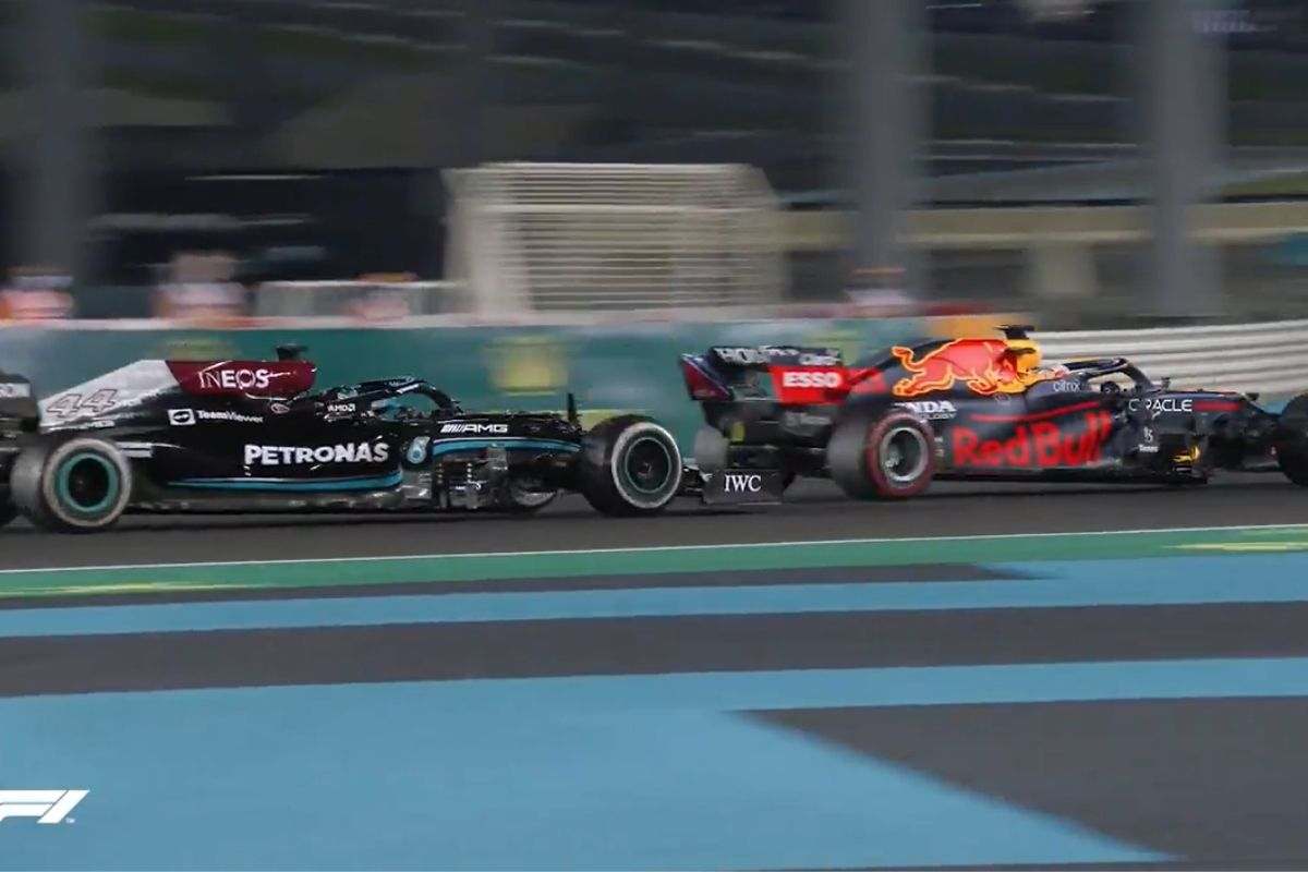 ultrapassagem de verstappen sobre hamilton