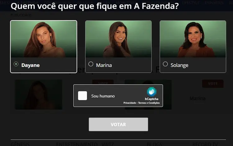 votação