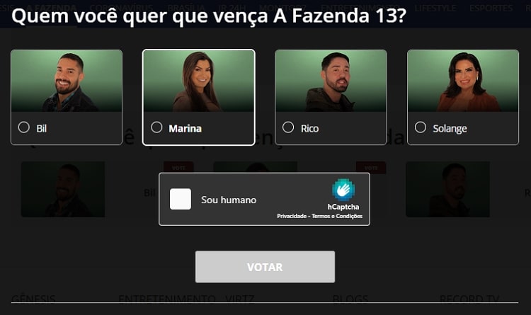 votação