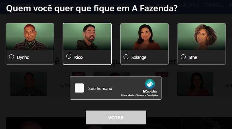 votação