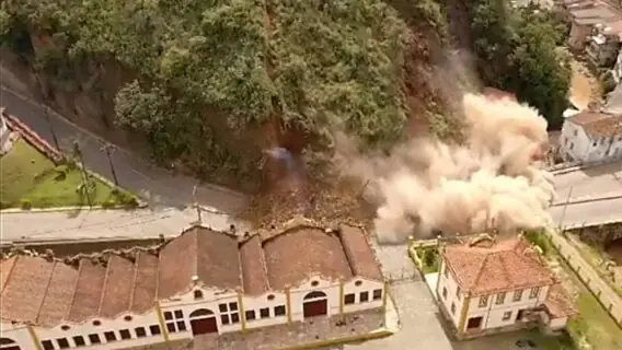 Desabamento em Ouro Preto: cidade está em situação de emergência