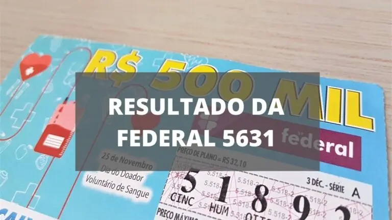 Resultado da Loteria Federal 5631 de quarta-feira (19/01/22)