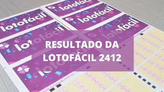 Resultado da Lotofácil 2412 de segunda-feira (03/01/22)