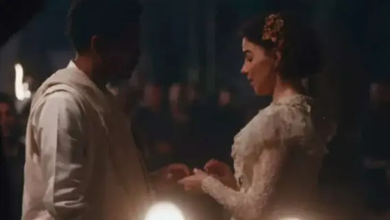 Samuel e Pilar se casam na reta final de Nos Tempos do Imperador