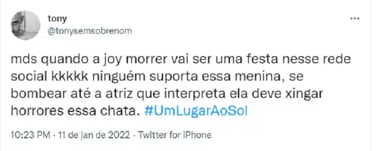 joy um lugar ao sol