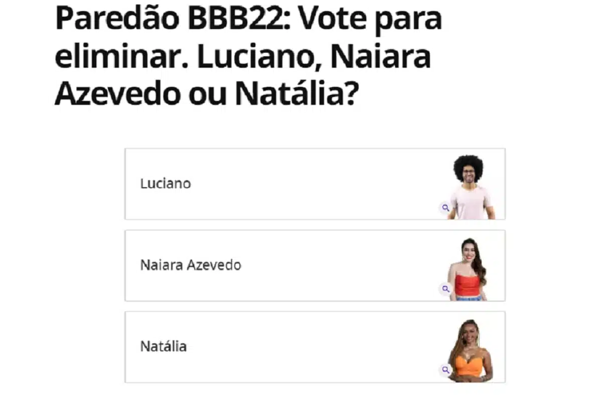 gshow votação bbb 22 hoje