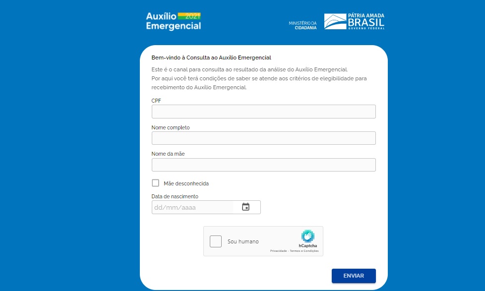 Dataprev 2022 consulta auxílio emergencial