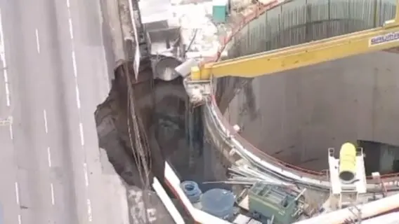 Desabamento em São Paulo: obra do metrô abre cratera em marginal