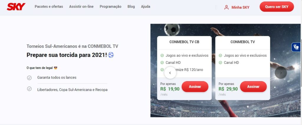 como assistir conmebol tv