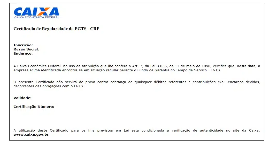 Como emitir Certidão Regularidade FGTS