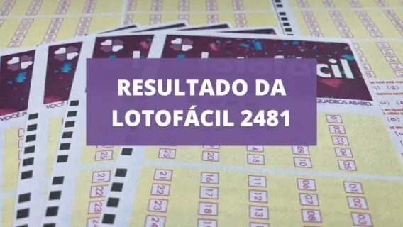 Resultado da Lotofácil concurso 2481 de sábado (26/03/22)