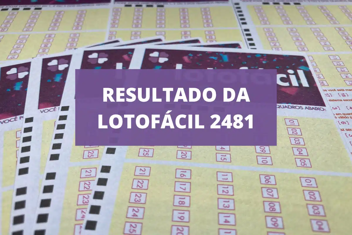 RESULTADO DA LOTOFÁCIL 2481