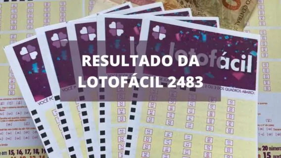 Resultado da Lotofácil 2483 de hoje, terça-feira (29/03/22)