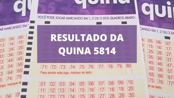 Resultado da Quina 5814 de terça-feira (29/03/2022)