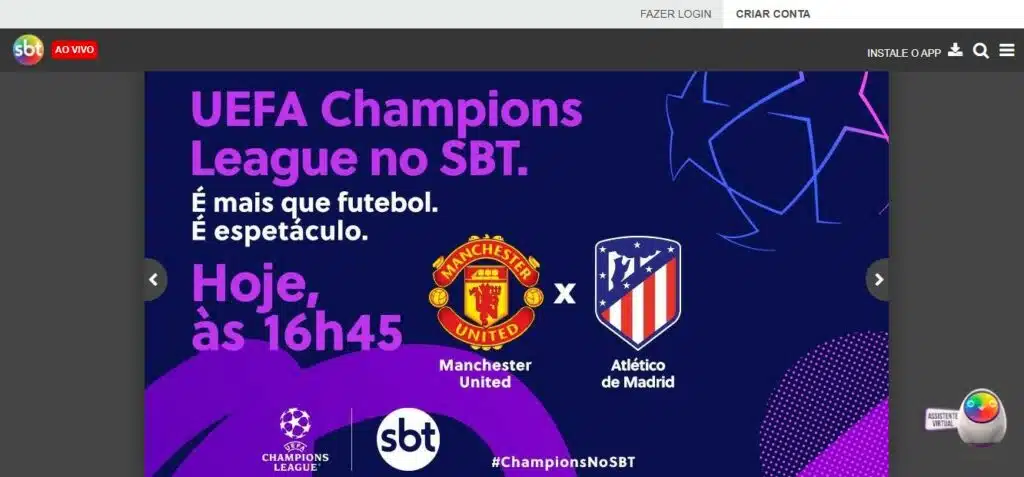 Qual jogo vai passar no SBT hoje