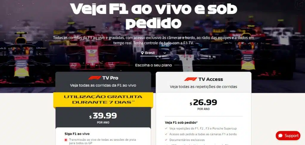 onde assistir formula 1 2022
