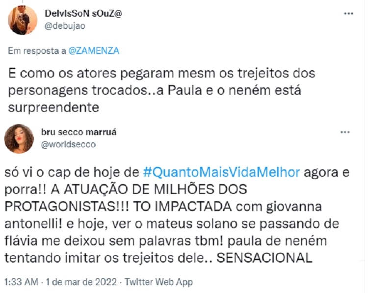 Nova fase Quanto Mais Vida Melhor: 4 mudanças na novela twitter