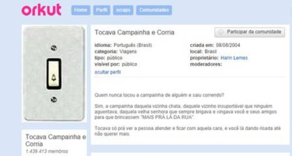 Comunidades do orkut 