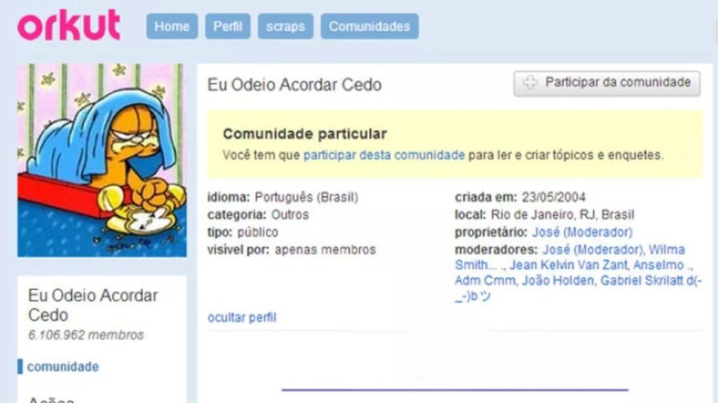 Comunidades do orkut 