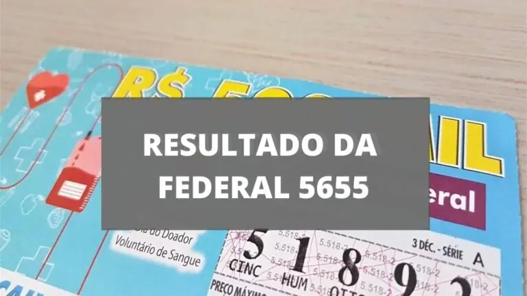 Resultado da Loteria Federal 5655 de sábado (16/04/22)