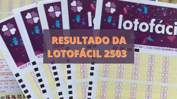 Resultado da Lotofácil 2503 de hoje, sábado (23/04/22)