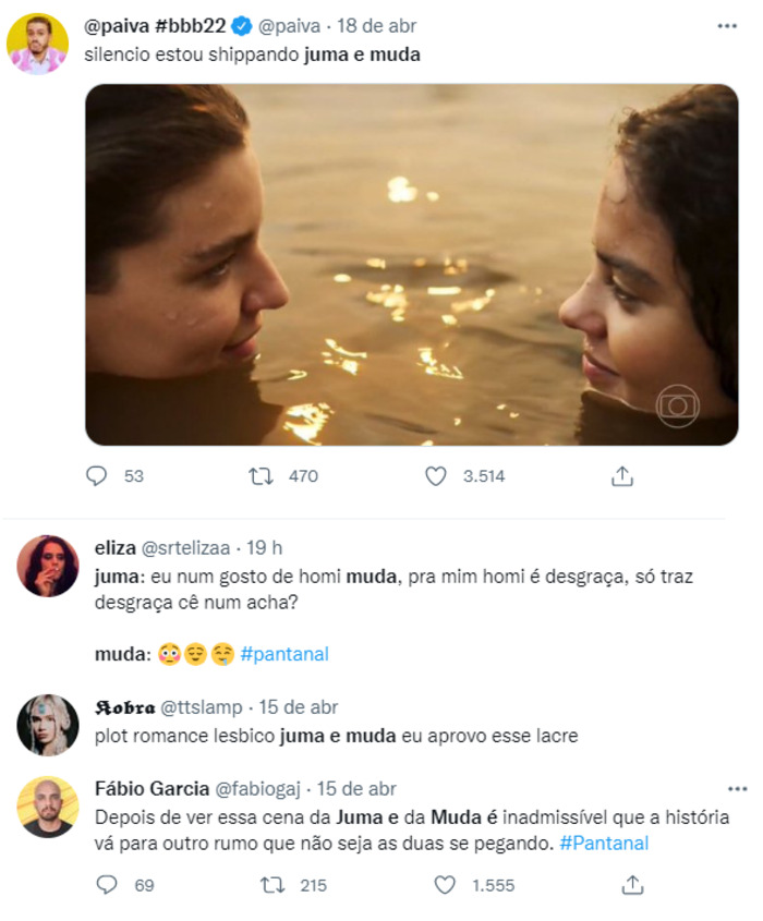 Juma e Muda ficam juntas? Web shippa personagens juma 2