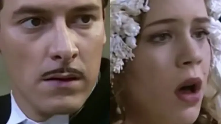 O que acontece no casamento de Bianca e Heitor em O Cravo e a Rosa