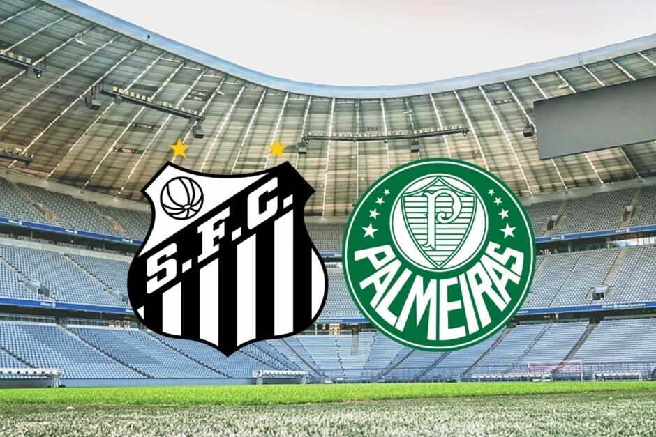 Onde vai passar jogo do Santos x Palmeiras hoje