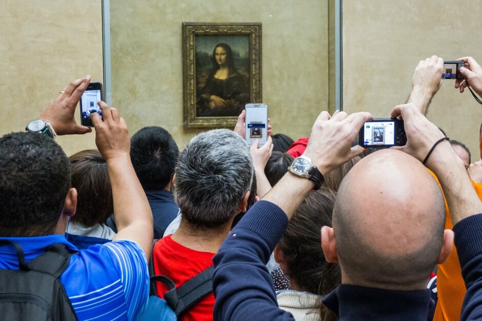 Quadro Monalisa no Louvre