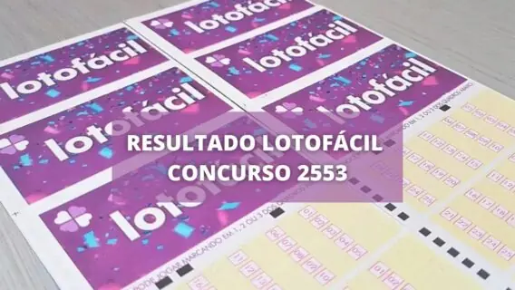 Resultado da Lotofácil 2553 de hoje, quarta-feira (22/06/22)
