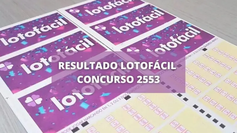 Resultado da Lotofácil 2553 de hoje, quarta-feira (22/06/22)