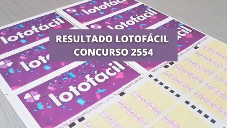 Resultado da Lotofácil 2554 de hoje, quinta-feira (23/06/22)