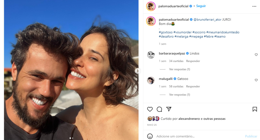 Quem é o marido de Paloma Duarte, a Heloísa de Além da Ilusão? paloma