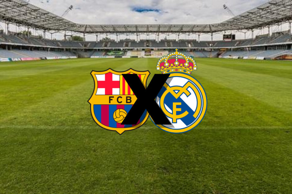 Onde vai passar Barcelona x Real Madrid