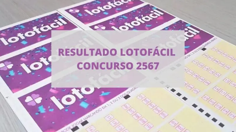Resultado da Lotofácil 2567 de hoje, sexta-feira (08/07/22)