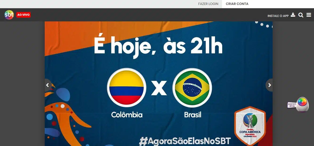 Qual jogo vai passar no SBT hoje