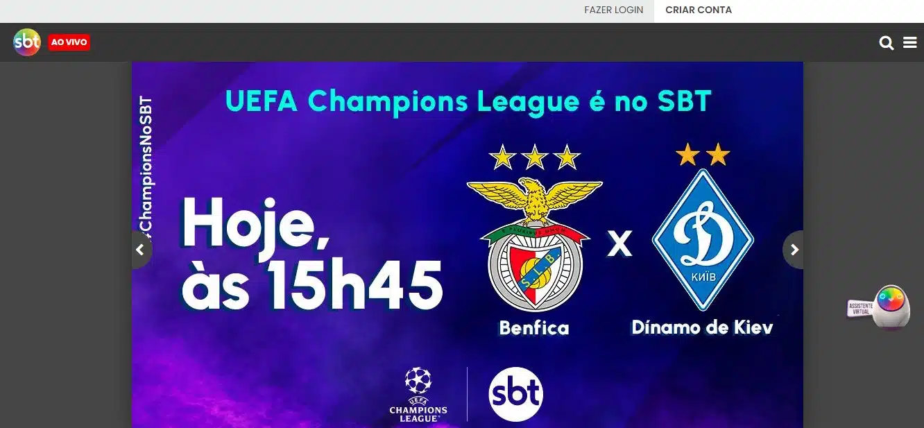 Qual jogo vai passar no SBT hoje