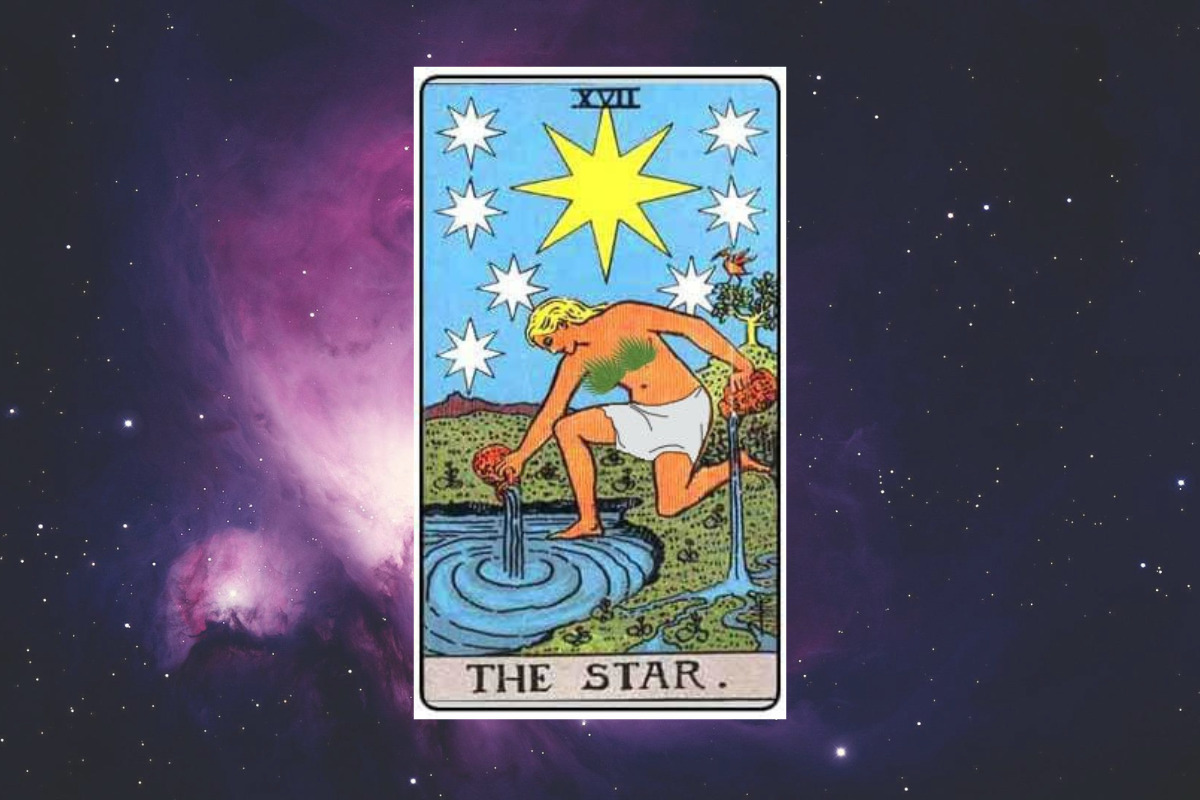 A carta de Tarot do dia é a Estrela