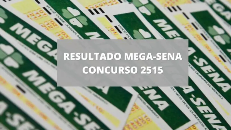 Resultado da Mega-Sena 2515 de quarta-feira (31/08/22)