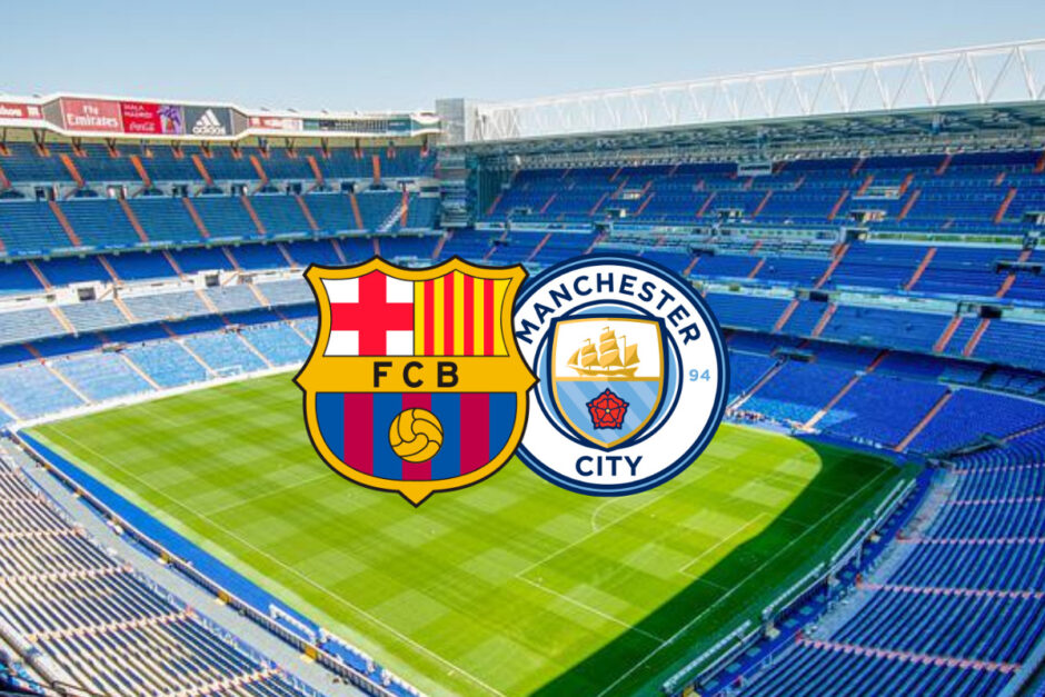 Onde vai passar Barcelona x Manchester City