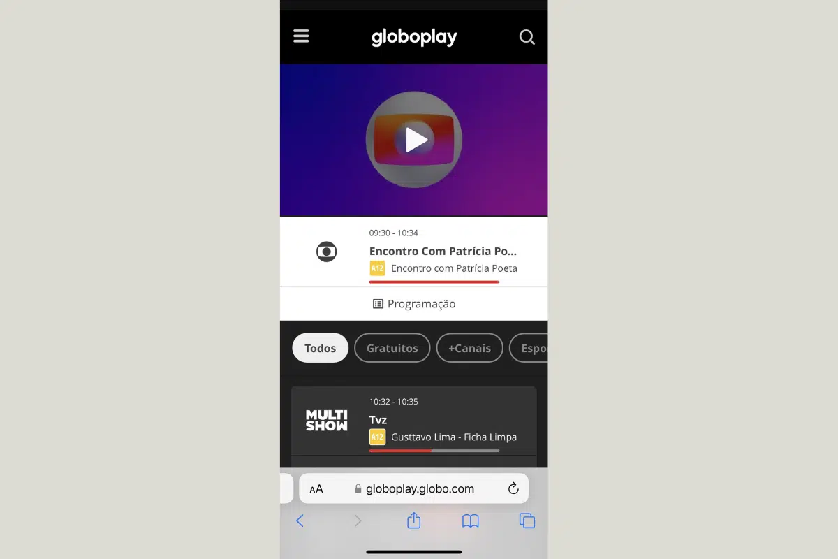Qual jogo vai passar na Globo hoje