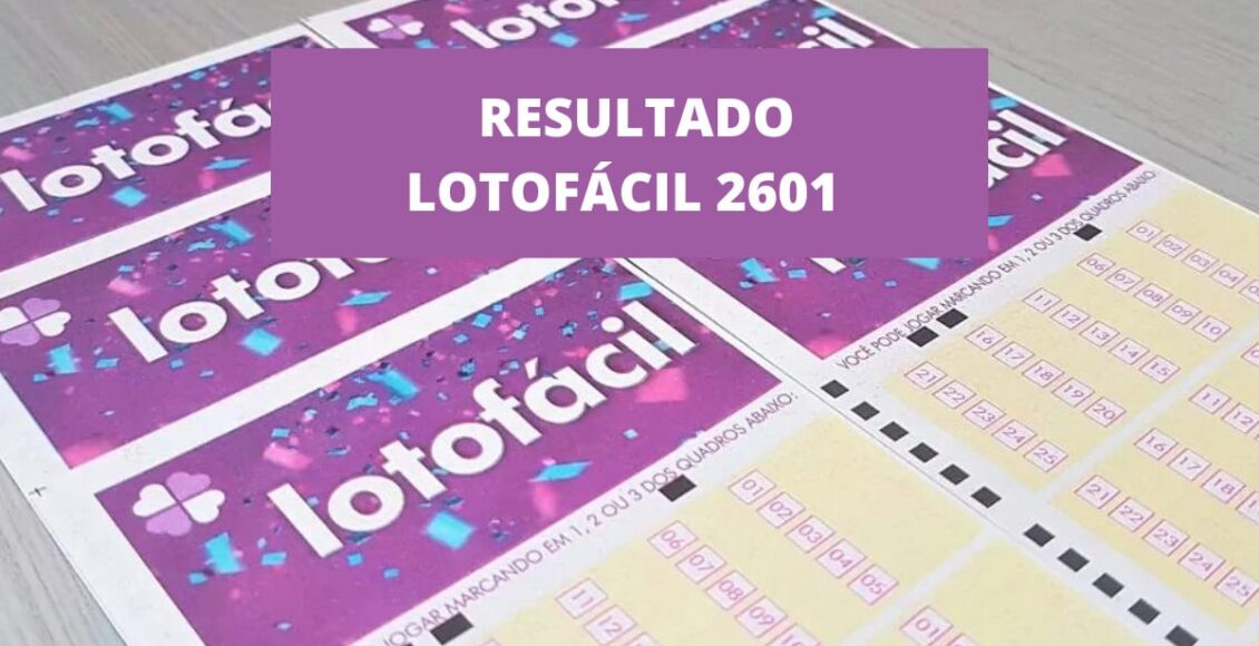 Resultado Lotofácil 2601